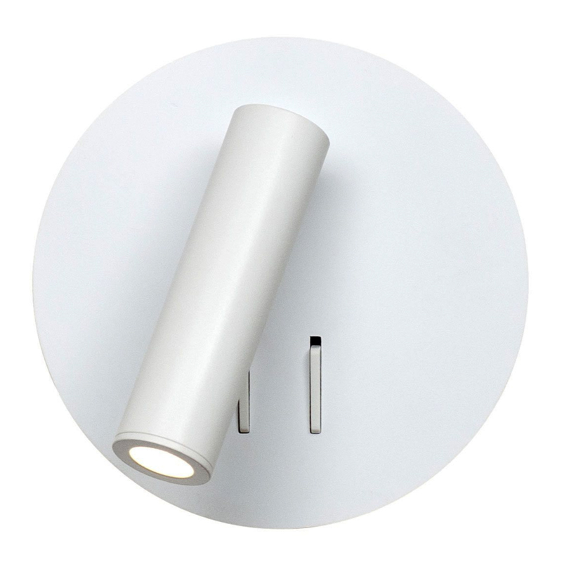 Настенный спот White Circle Spot Wall Lamp Белый Настенный спот White Circle Spot Wall Lamp Белый в Волгограде | Loft Concept
