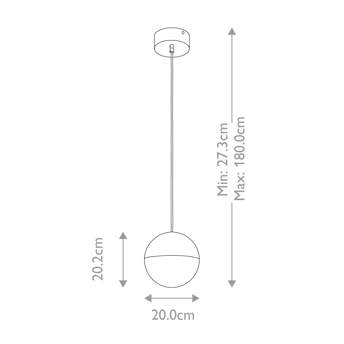 Подвесной светильник со сферическим плафоном из акрила с циркониевыми вкраплениями Kichler в Волгограде