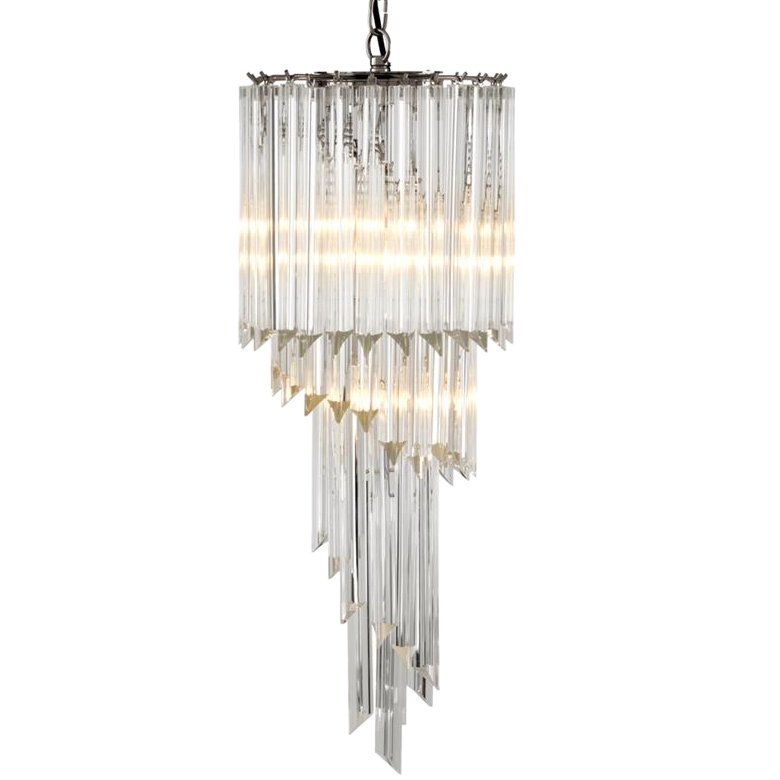 Люстра Chandelier Marino Никель Прозрачный (Transparent) в Волгограде | Loft Concept 