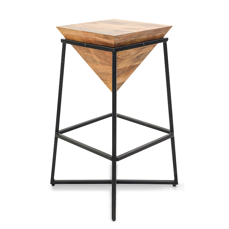 Приставной стол Inverted Pyramid Side Table light Черный Бежевый Приставной стол Inverted Pyramid Side Table light Черный Бежевый в Волгограде | Loft Concept