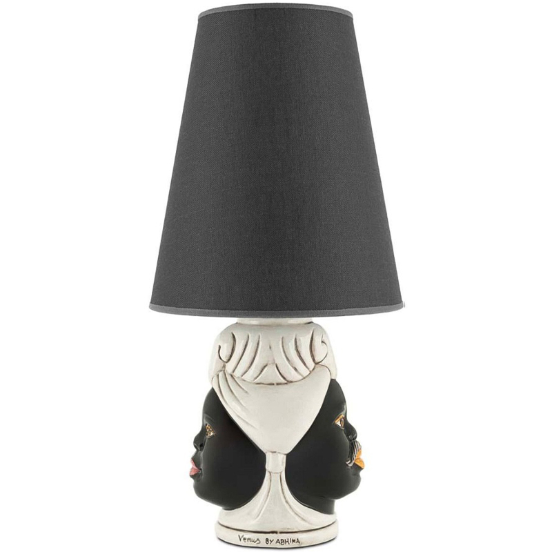 Настольная лампа Table Lamp Moro Double Черный Бежевый Настольная лампа Table Lamp Moro Double Черный Бежевый в Волгограде | Loft Concept