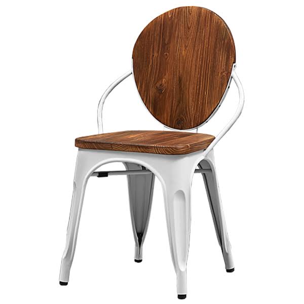 Стул Tolix chair Wooden White Дуб темный Белый Стул Tolix chair Wooden White Дуб темный Белый в Волгограде | Loft Concept