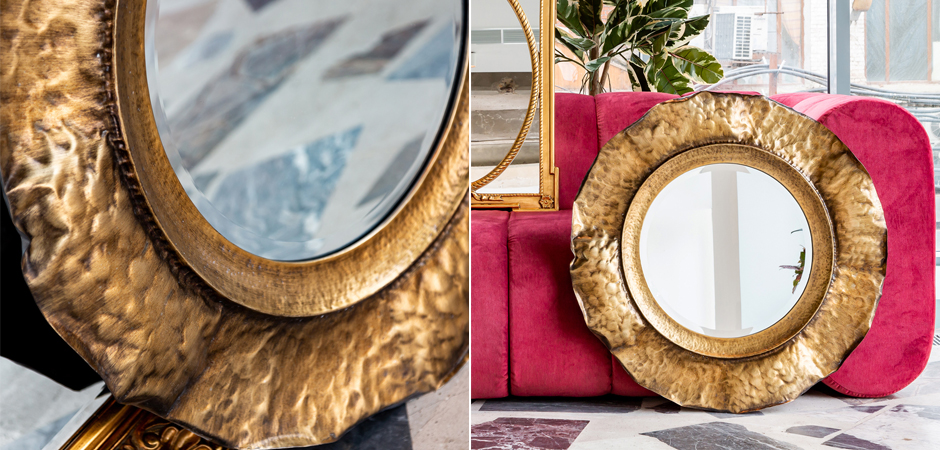 Зеркало Chlodio Aged Gold Mirror Зеркало Chlodio Aged Gold Mirror - Loft-Concept в Волгограде