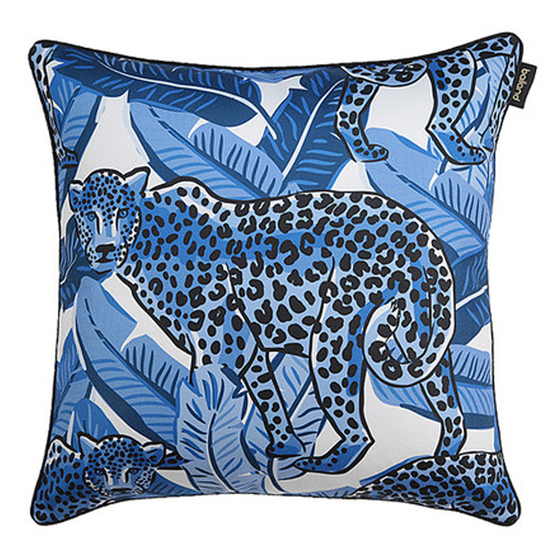 Подушка Pillow Indigo leopard Синий Белый Подушка Pillow Indigo leopard Синий Белый в Волгограде | Loft Concept