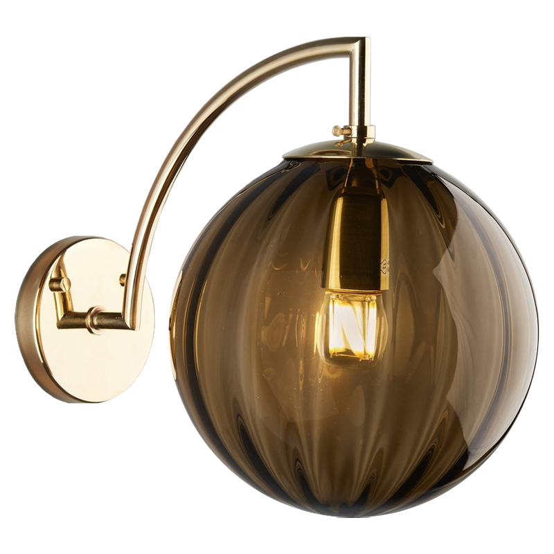Бра Hector Sconce Amber Глянцевое золото Янтарь (Amber) Бра Hector Sconce Amber Глянцевое золото Янтарь (Amber) в Волгограде | Loft Concept
