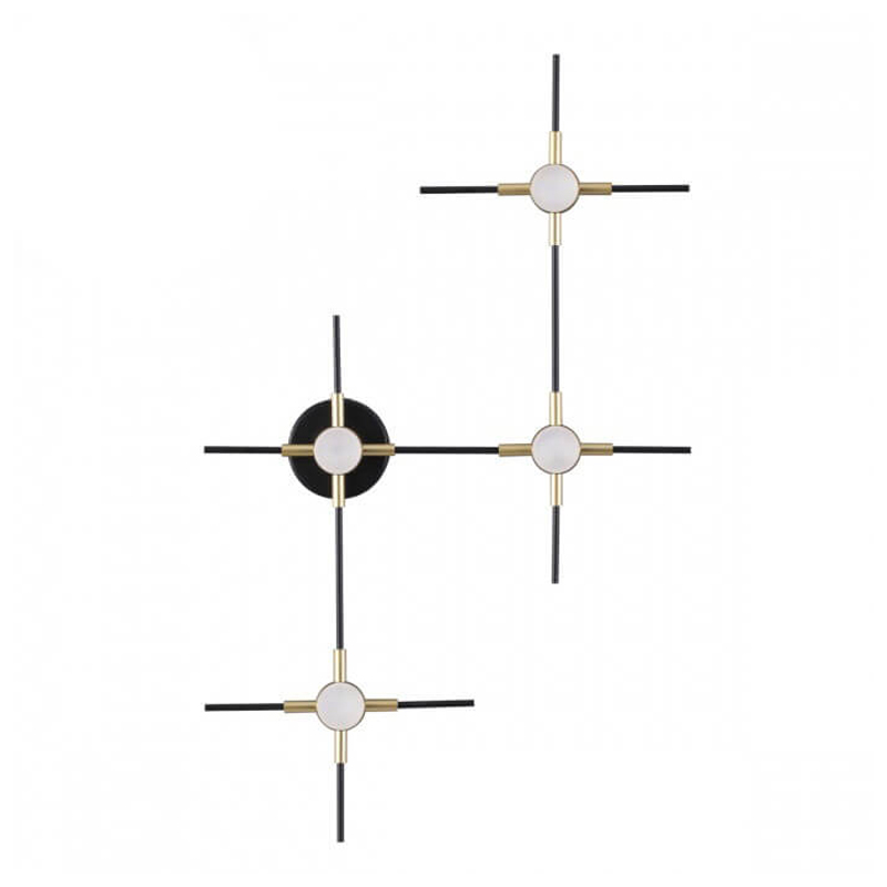 Бра Ake Sconce Черный Белый Золотой Бра Ake Sconce Черный Белый Золотой в Волгограде | Loft Concept