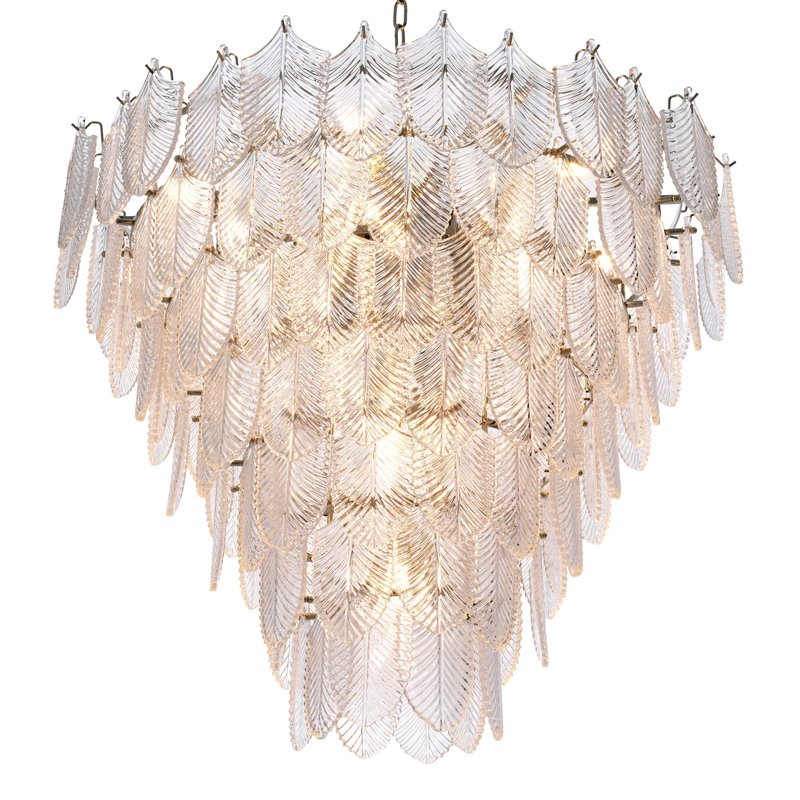 Люстра Eichholtz Chandelier Verbier L clear Никель Прозрачный Люстра Eichholtz Chandelier Verbier L clear Никель Прозрачный в Волгограде | Loft Concept