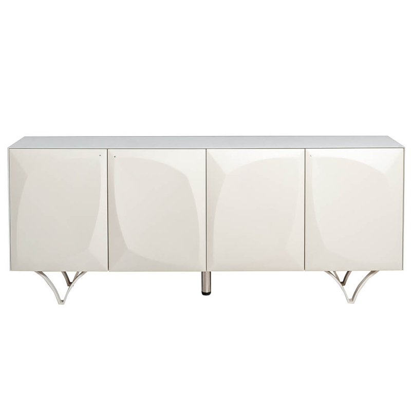 Комод с рельефным фасадом White Orchid Rectangular Белый Белый в Волгограде | Loft Concept 