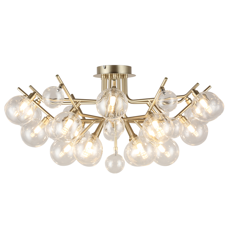 Люстра Berries Chandelier Flower clear 18 Винтажное Светлое Золото Прозрачный Люстра Berries Chandelier Flower clear 18 Винтажное Светлое Золото Прозрачный в Волгограде | Loft Concept