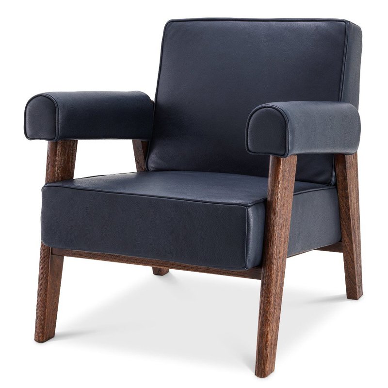 Кресло Eichholtz Chair Milo Коричневый Темно-синий Кресло Eichholtz Chair Milo Коричневый Темно-синий в Волгограде | Loft Concept