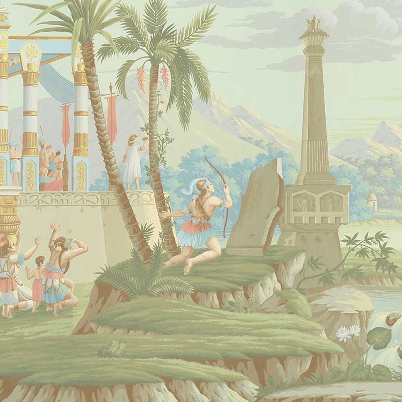 Обои ручная роспись The Incas Pastel on scenic paper Обои ручная роспись The Incas Pastel on scenic paper в Волгограде | Loft Concept