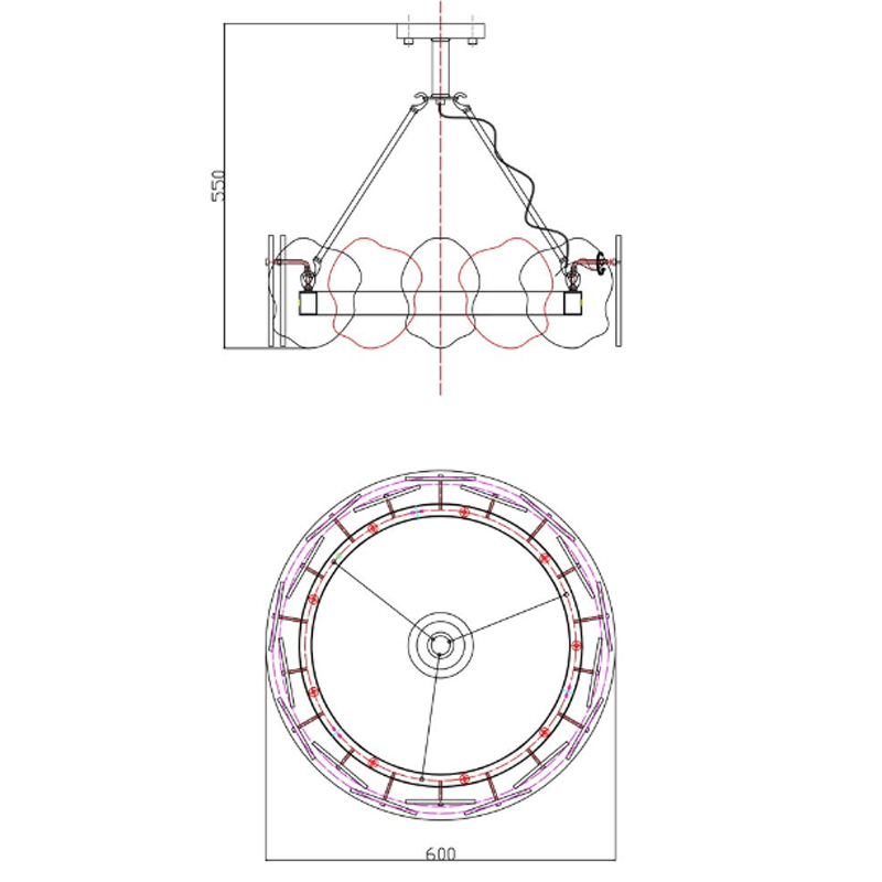 Люстра Мрамор Lucretia Marble Round Chandelier 60 см Люстра Мрамор Lucretia Marble Round Chandelier 60 см в Волгограде