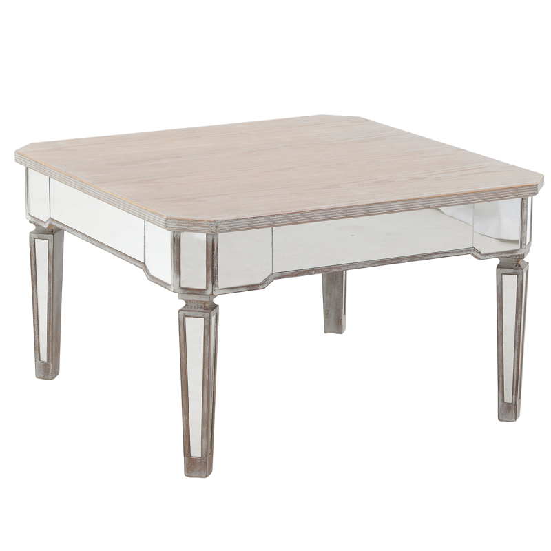 Кофейный стол Amlet Mirrored Table Бежево-серый Зеркало Кофейный стол Amlet Mirrored Table Бежево-серый Зеркало в Волгограде | Loft Concept