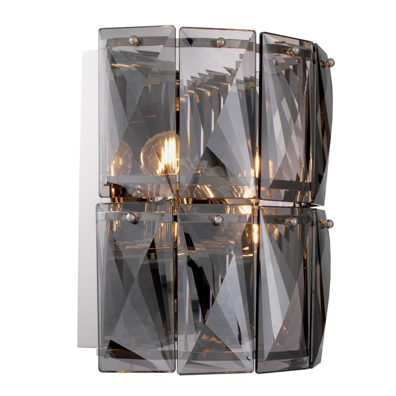 Бра Wall Lamp Amazone smoke Никель Стекло Смок Бра Wall Lamp Amazone smoke Никель Стекло Смок в Волгограде | Loft Concept