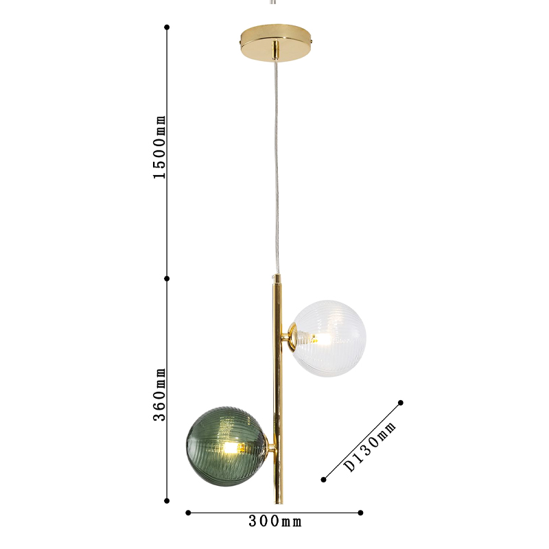 Подвесной светильник Bolle Multi Color hanging 2 lamp Подвесной светильник Bolle Multi Color hanging 2 lamp в Волгограде