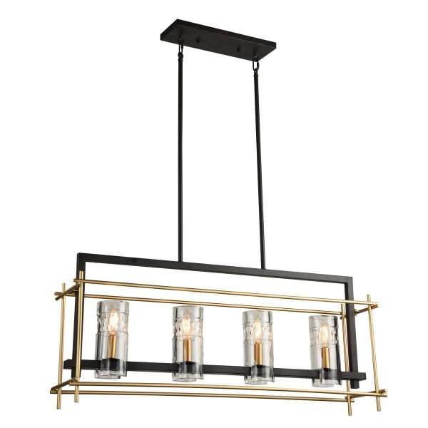 Подвесной светильник Brass Glass Pendant 4 Черный Латунь Подвесной светильник Brass Glass Pendant 4 Черный Латунь в Волгограде | Loft Concept