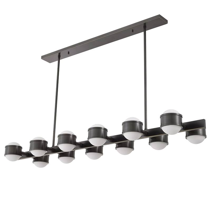 Люстра Eichholtz Chandelier Aldo Черный Темная бронза Белый Люстра Eichholtz Chandelier Aldo Черный Темная бронза Белый в Волгограде | Loft Concept