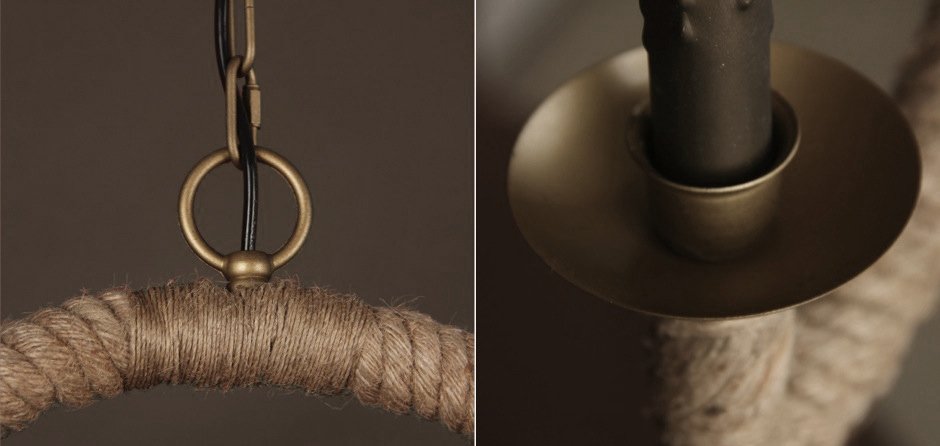 Подвесной светильник Oval Loft Rope Light Подвесной светильник Oval Loft Rope Light - Loft-Concept в Волгограде