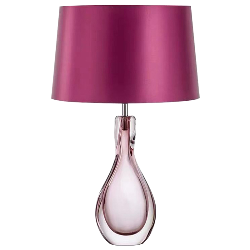 Настольная лампа Crystal Table Lamp Hot Pink Розовый Настольная лампа Crystal Table Lamp Hot Pink Розовый в Волгограде | Loft Concept