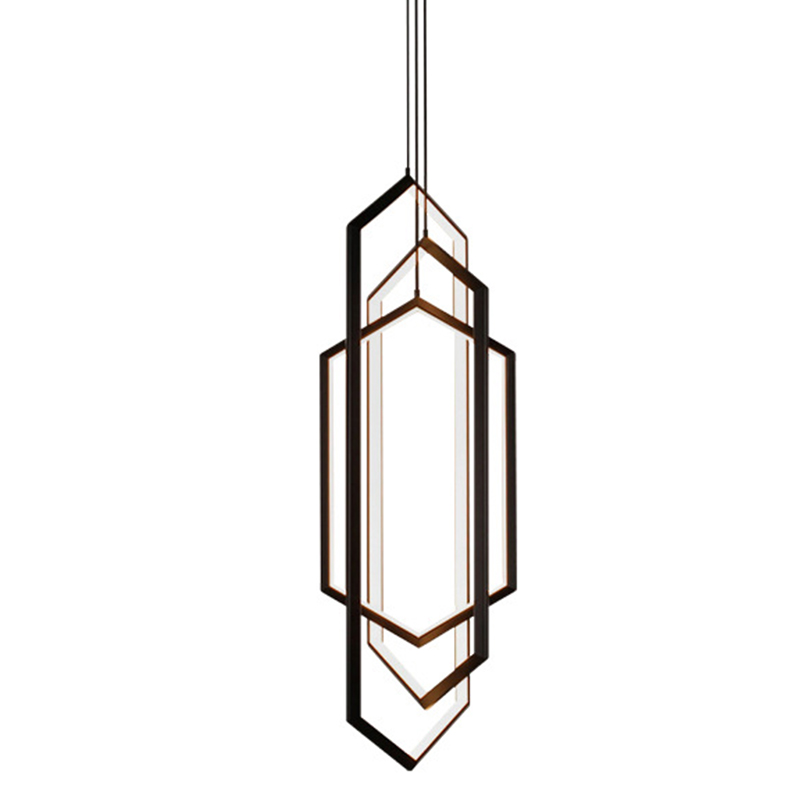 Дизайнерский Подвесной Светильник ORBIS Hexagon Geometric Modern Chandelier Studio Endo Black Черный Дизайнерский Подвесной Светильник ORBIS Hexagon Geometric Modern Chandelier Studio Endo Black Черный в Волгограде | Loft Concept