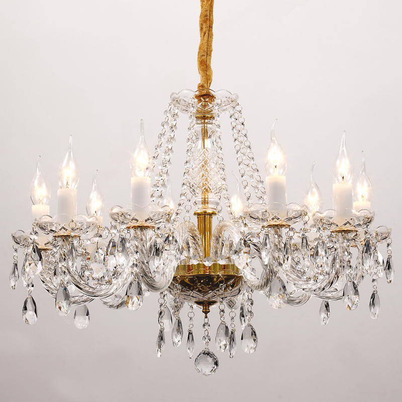 Люстра Megane Chandelier Прозрачный Глянцевое золото Люстра Megane Chandelier Прозрачный Глянцевое золото в Волгограде | Loft Concept