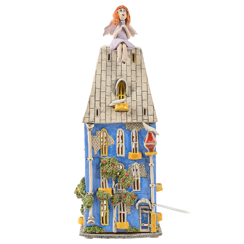 Ночник Домик Angel on The Roof Голубой Мульти Ночник Домик Angel on The Roof Голубой Мульти в Волгограде | Loft Concept