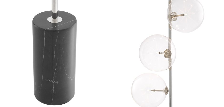 Торшер Eichholtz Floor Lamp Tempo Nickel Торшер Eichholtz Floor Lamp Tempo Nickel - Loft-Concept в Волгограде