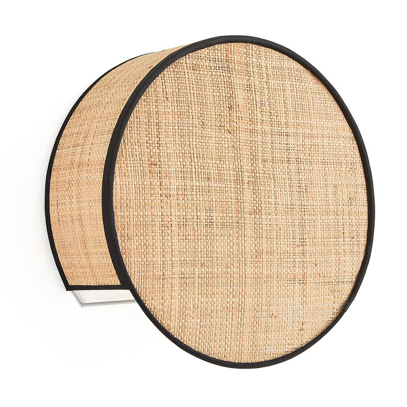 Бра Ottar Wicker Raffia Бежевый Черный Бра Ottar Wicker Raffia Бежевый Черный в Волгограде | Loft Concept