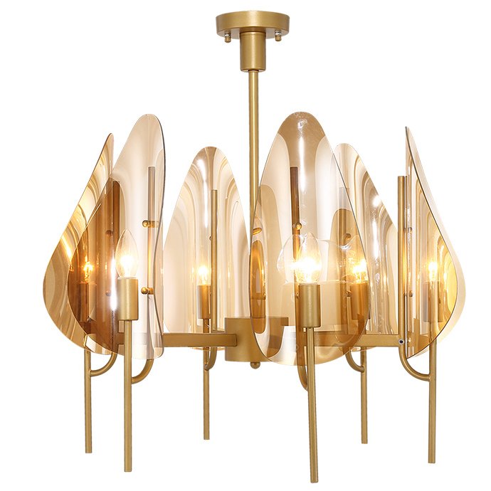 Люстра Chandelier Max Ingrand Fontana Arte Amber glass Золотой Янтарь (Amber) в Волгограде | Loft Concept 