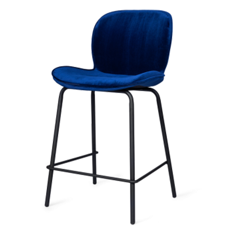 Полубарный стул Ardit Chair Черный Синий Полубарный стул Ardit Chair Черный Синий в Волгограде | Loft Concept