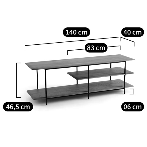 ТВ-тумба с полками из массива ореха Derick Wooden TV Stand ТВ-тумба с полками из массива ореха Derick Wooden TV Stand в Волгограде