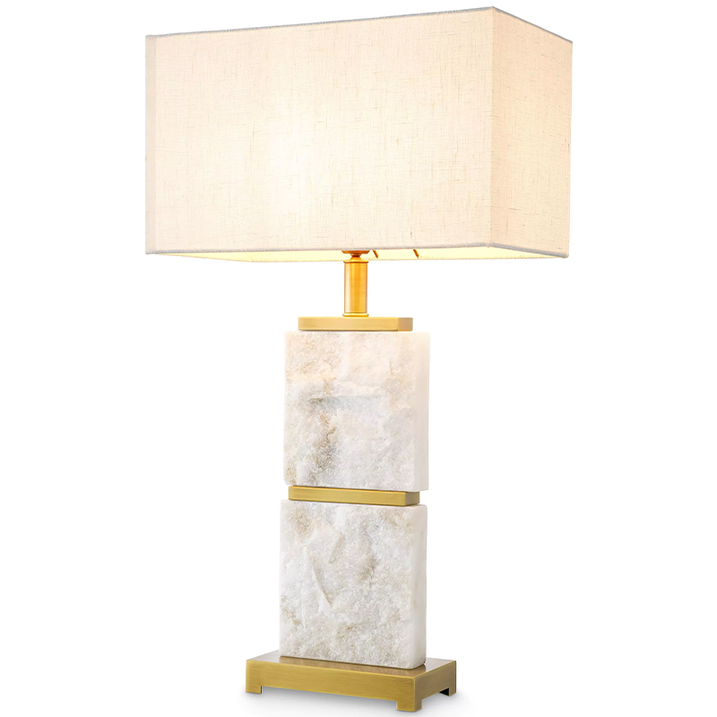 Настольная лампа Eichholtz Table Lamp Newton L Marble Кремовый Латунь Белый Мрамор Bianco Настольная лампа Eichholtz Table Lamp Newton L Marble Кремовый Латунь Белый Мрамор Bianco в Волгограде | Loft Concept