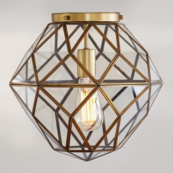 Потолочный светильник Glass & Metal Mount Потолочный светильник Glass & Metal Mount в Волгограде | Loft Concept