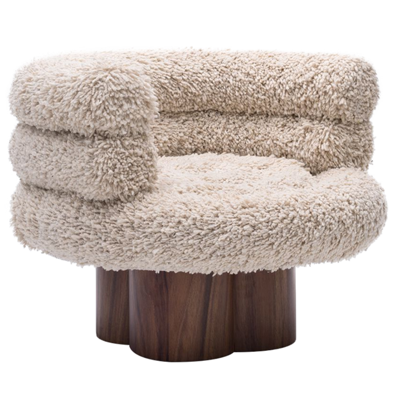 Дизайнерское кресло Cosy Amchair Бежевый Коричневый Дизайнерское кресло Cosy Amchair Бежевый Коричневый в Волгограде | Loft Concept