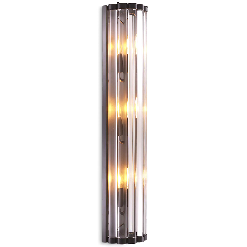Бра Eichholtz Wall Lamp Amalfi L Bronze Темная бронза Прозрачное Стекло Бра Eichholtz Wall Lamp Amalfi L Bronze Темная бронза Прозрачное Стекло в Волгограде | Loft Concept