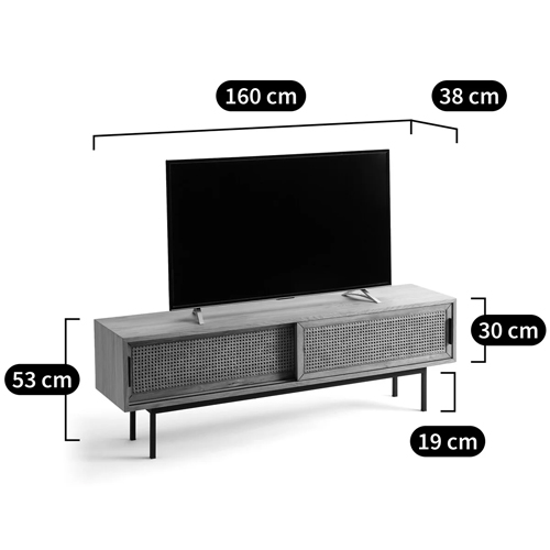 ТВ-тумба с плетеным декором Tate Wicker TV Stand ТВ-тумба с плетеным декором Tate Wicker TV Stand в Волгограде