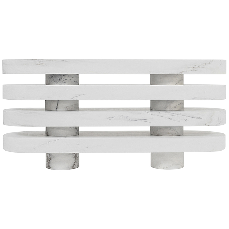 Консоль Console Thalie Joris Poggioli Белый Мрамор Bianco Серый в Волгограде | Loft Concept 