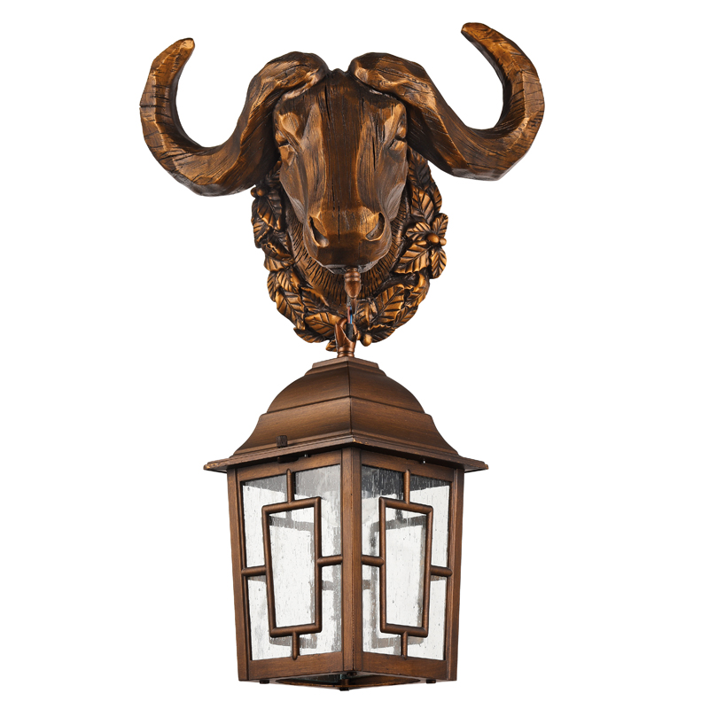 Уличный светильник Bull Lantern Коричневый винтаж Прозрачное Стекло Уличный светильник Bull Lantern Коричневый винтаж Прозрачное Стекло в Волгограде | Loft Concept