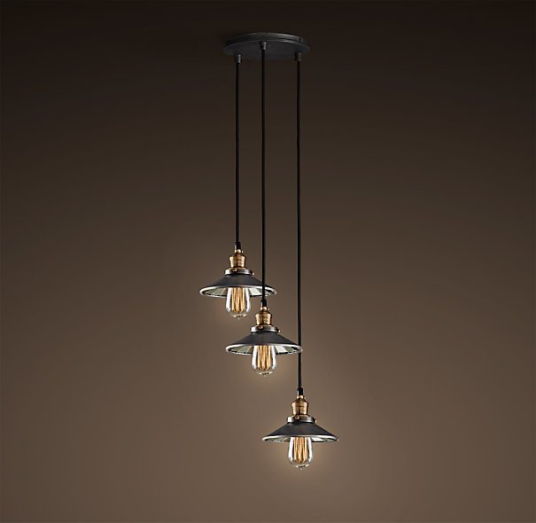Люстра Loft Cone Pendant Reflector 3 Черный Люстра Loft Cone Pendant Reflector 3 Черный в Волгограде | Loft Concept