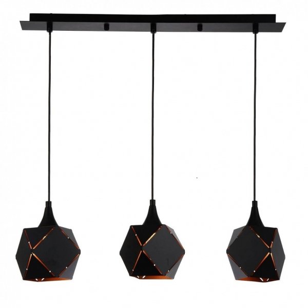Подвесной светильник Volume Square Pendant 3 Черный Подвесной светильник Volume Square Pendant 3 Черный в Волгограде | Loft Concept