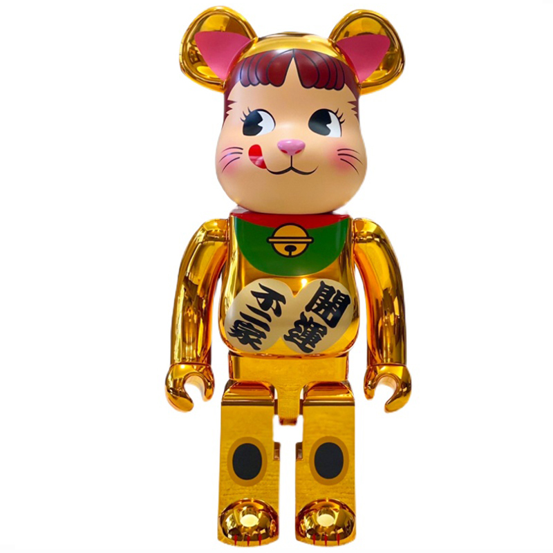 Статуэтка Bearbrick Maneki Neko Gold Золотой Мульти Статуэтка Bearbrick Maneki Neko Gold Золотой Мульти в Волгограде | Loft Concept