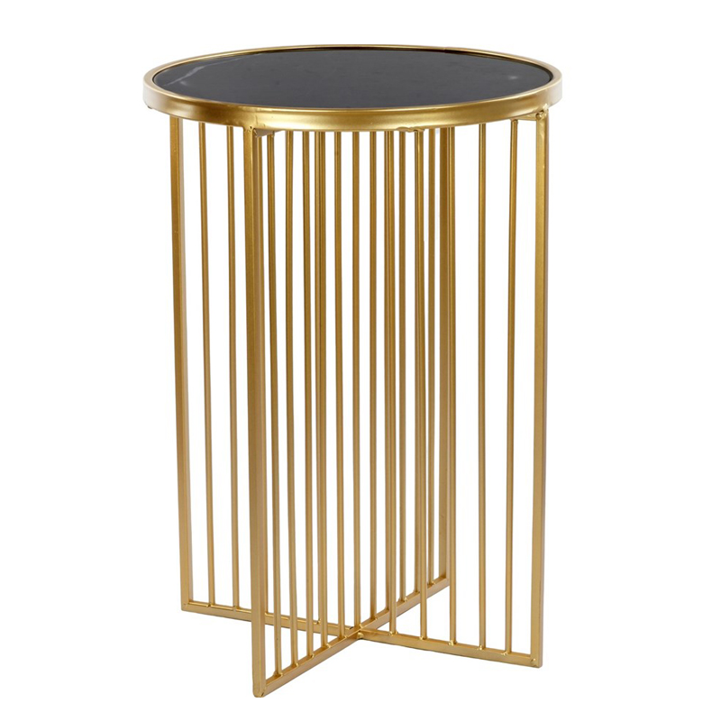 Приставной стол Side Table Marble crossed чёрный мрамор Черный Мрамор Nero Золотой Приставной стол Side Table Marble crossed чёрный мрамор Черный Мрамор Nero Золотой в Волгограде | Loft Concept