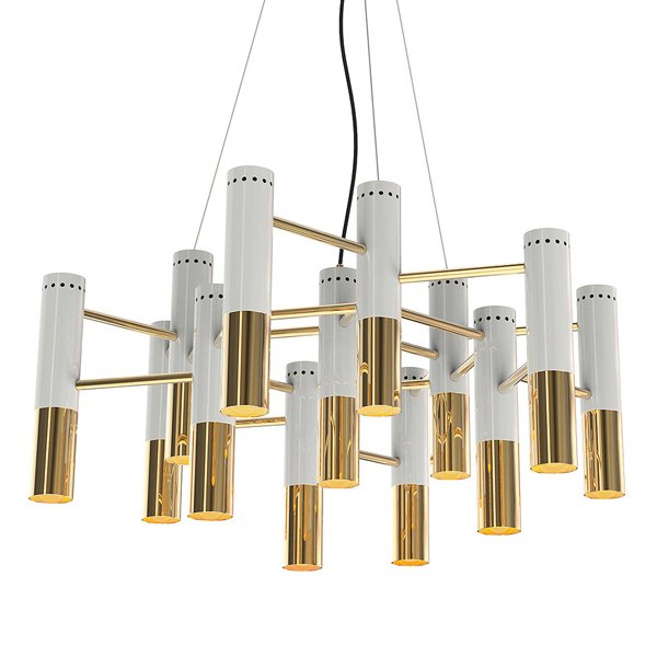 Люстра IKE Delightfull Gold & White Люстра IKE Delightfull Gold & White в Волгограде | Loft Concept