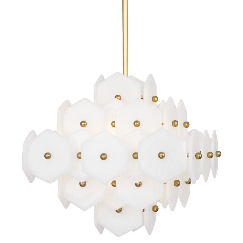 Люстра VIENNA SMALL CHANDELIER Латунь Хром Белый Люстра VIENNA SMALL CHANDELIER Латунь Хром Белый в Волгограде | Loft Concept