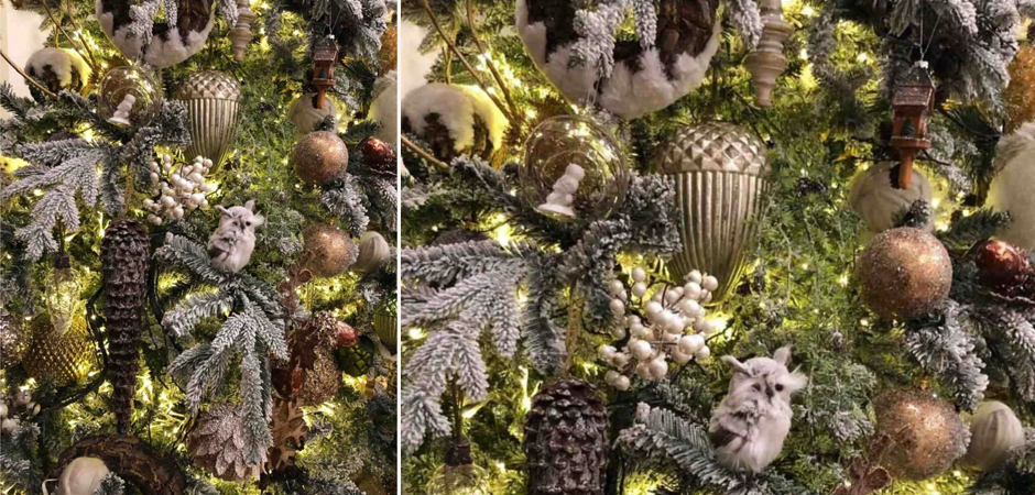 Ель Дизайнерская Украшенная Декором Christmas tree Premium Winter Night Ель Дизайнерская Украшенная Декором Christmas tree Premium Winter Night - Loft-Concept в Волгограде