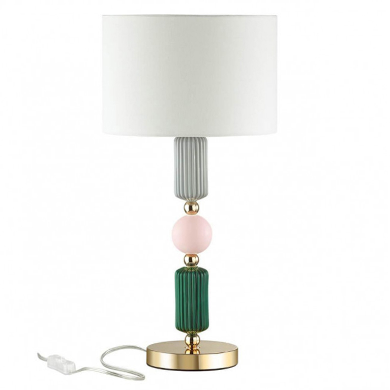 Настольная лампа Керамика Iris Candy table lamp Белый Зеленый Розовый Серый Настольная лампа Керамика Iris Candy table lamp Белый Зеленый Розовый Серый в Волгограде | Loft Concept