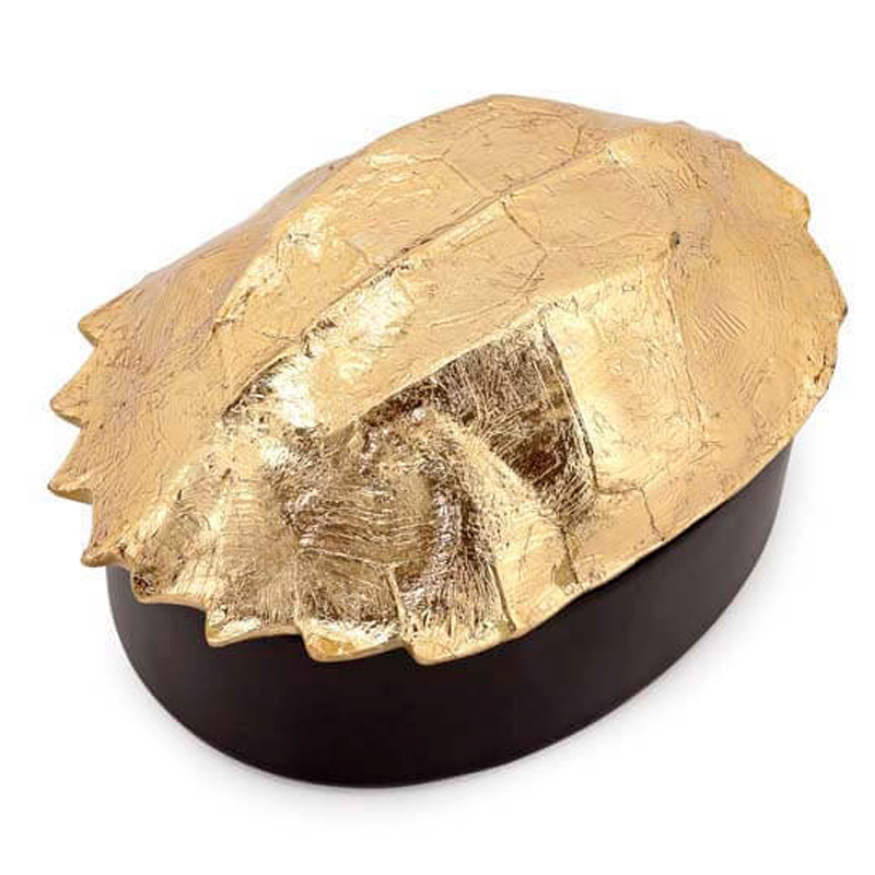 Шкатулка BOX TURTLE Черный Глянцевое золото Шкатулка BOX TURTLE Черный Глянцевое золото в Волгограде | Loft Concept
