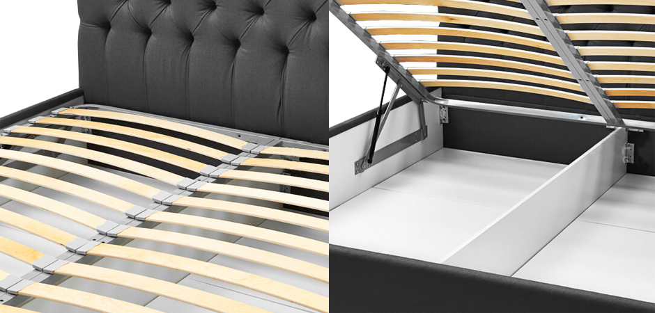 Кровать Gray Capitone Bed Кровать Gray Capitone Bed - Loft-Concept в Волгограде