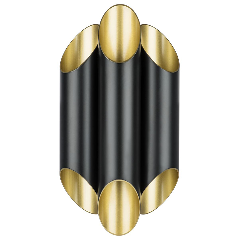 Бра Garbi Trio Black Pipe Organ Sconce Черный Золотой Бра Garbi Trio Black Pipe Organ Sconce Черный Золотой в Волгограде | Loft Concept