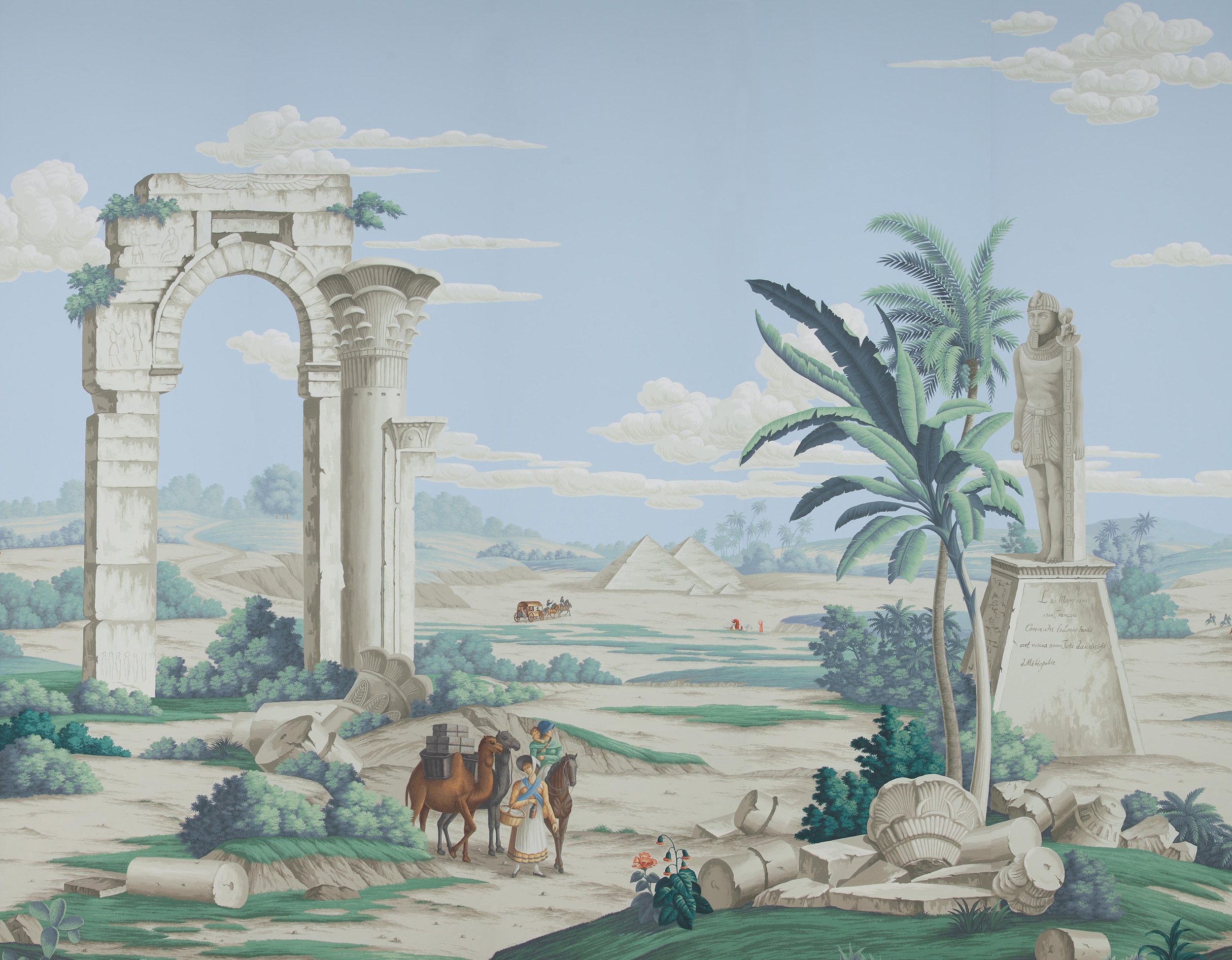 Обои ручная роспись Napoleon's Campaign in Egypt Byzantine on scenic paper Обои ручная роспись Napoleon's Campaign in Egypt Byzantine on scenic paper - постер Loft-Concept в Волгограде